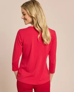 Clearance Shirt mit Herz-Ausschnitt Shirts & Tops