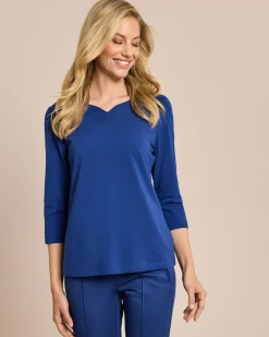 Clearance Shirt mit Herz-Ausschnitt Shirts & Tops