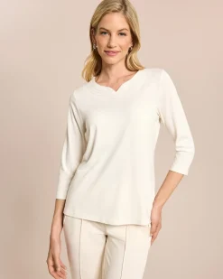 Clearance Shirt mit Herz-Ausschnitt Shirts & Tops