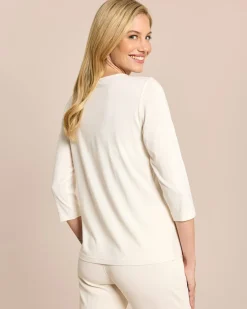 Clearance Shirt mit Herz-Ausschnitt Shirts & Tops