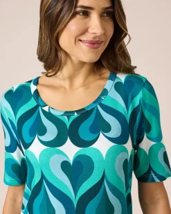 Discount Shirt mit Herz-Motiv Shirts & Tops