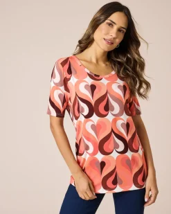 Discount Shirt mit Herz-Motiv Shirts & Tops