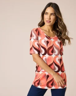 Discount Shirt mit Herz-Motiv Shirts & Tops