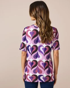 Discount Shirt mit Herz-Motiv Shirts & Tops