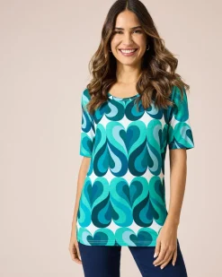 Discount Shirt mit Herz-Motiv Shirts & Tops