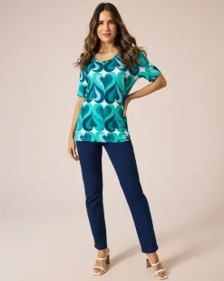 Discount Shirt mit Herz-Motiv Shirts & Tops