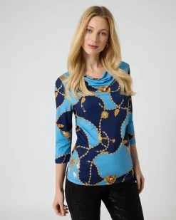 Shirt mit Ketten- und Grafikdruck Shirts & Tops