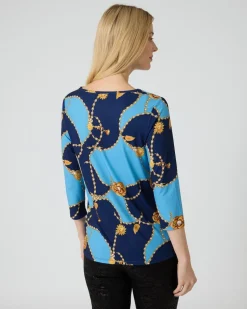 Shirt mit Ketten- und Grafikdruck Shirts & Tops