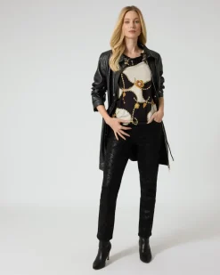 Shirt mit Ketten- und Grafikdruck Shirts & Tops