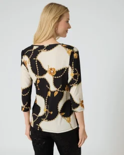 Shirt mit Ketten- und Grafikdruck Shirts & Tops