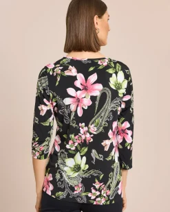 Discount Shirt mit Kettendeko am Ausschnitt Shirts & Tops