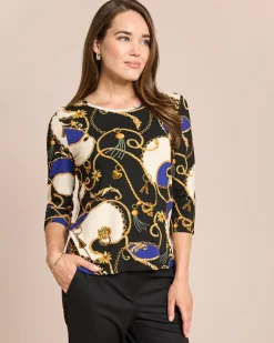 Hot Shirt mit Kettenprint Shirts & Tops