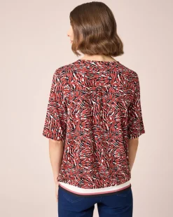 Sale Shirt mit Key-Hole und Kordel Shirts & Tops