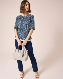 Sale Shirt mit Key-Hole und Kordel Shirts & Tops