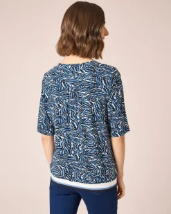 Sale Shirt mit Key-Hole und Kordel Shirts & Tops