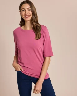 Outlet Shirt mit langem Halbarm und Umschlag Shirts & Tops