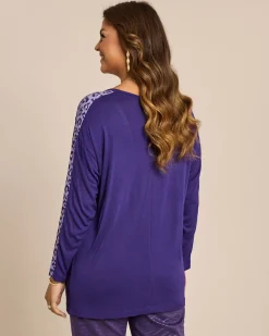 Online Shirt mit Leo Print Detail Shirts & Tops