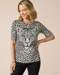 Sale Shirt mit Leokopfdruck Shirts & Tops