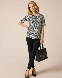 Sale Shirt mit Leokopfdruck Shirts & Tops