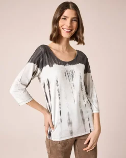 Sale Shirt mit Mandala-Druck und Spitze Shirts & Tops