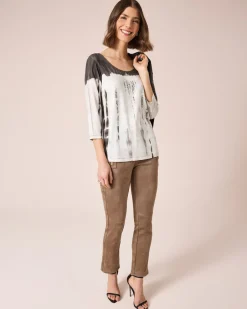 Sale Shirt mit Mandala-Druck und Spitze Shirts & Tops