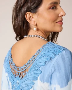 Sale Shirt mit Mandala-Druck und Spitze Shirts & Tops