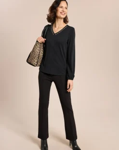 Clearance Shirt mit Nietenbesatz Shirts & Tops