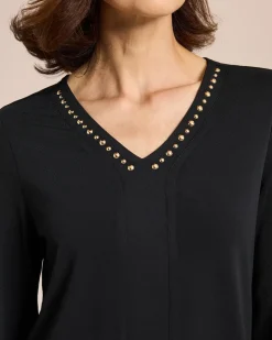 Clearance Shirt mit Nietenbesatz Shirts & Tops