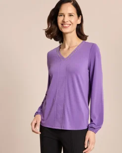 Clearance Shirt mit Nietenbesatz Shirts & Tops