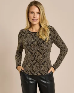 Sale Shirt mit Ornament Jaquard Shirts & Tops