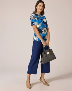 Shirt mit Ornament- und Rosendruck Shirts & Tops