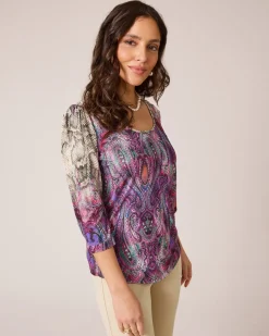 Clearance Shirt mit Paisley-Druck Shirts & Tops