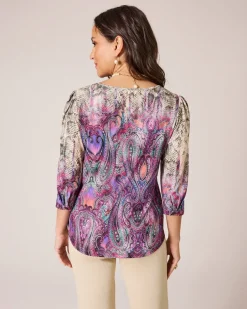 Clearance Shirt mit Paisley-Druck Shirts & Tops