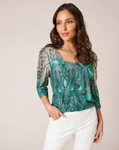 Clearance Shirt mit Paisley-Druck Shirts & Tops
