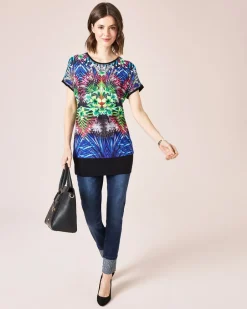 Shirt mit Palmen-Print Shirts & Tops