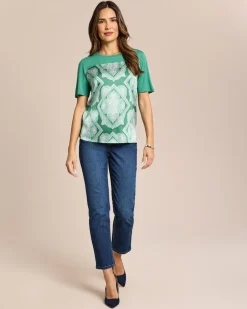 Outlet Shirt mit platziertem Druck Shirts & Tops