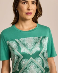 Outlet Shirt mit platziertem Druck Shirts & Tops