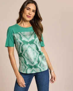 Outlet Shirt mit platziertem Druck Shirts & Tops