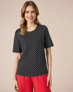 Clearance Shirt mit Polka-Dots Shirts & Tops