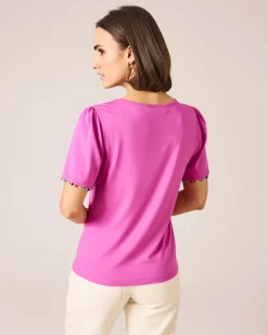 New Shirt mit Pompom-Details Shirts & Tops