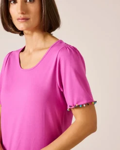 New Shirt mit Pompom-Details Shirts & Tops