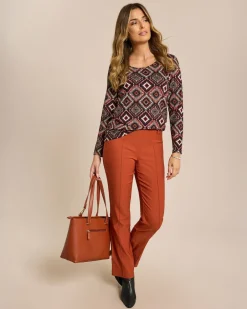 Sale Shirt mit Rauten-Druck Shirts & Tops