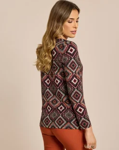 Sale Shirt mit Rauten-Druck Shirts & Tops