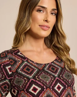 Sale Shirt mit Rauten-Druck Shirts & Tops