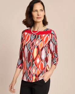 New Shirt mit Rautendruck Shirts & Tops