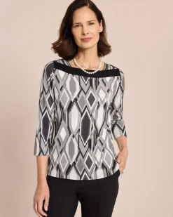 New Shirt mit Rautendruck Shirts & Tops