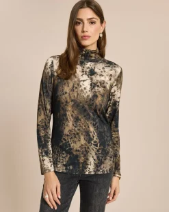 Hot Shirt mit Rollkragen und Alloverdruck Shirts & Tops