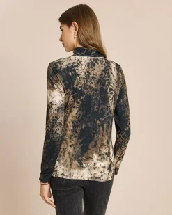 Hot Shirt mit Rollkragen und Alloverdruck Shirts & Tops