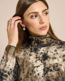 Hot Shirt mit Rollkragen und Alloverdruck Shirts & Tops