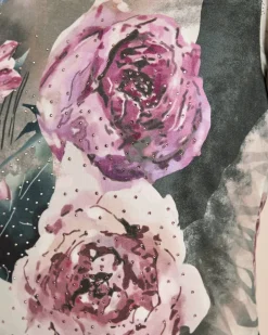 Clearance Shirt mit Rosen-Animal-Druck Shirts & Tops